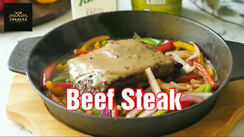 Beef Steak with Pepper Sauce _ RECIPE _ by Chaskaa Foods