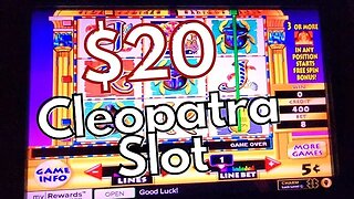 Playing $20 on Cleopatra Slot at Sunset Station Casino - Henderson, NV