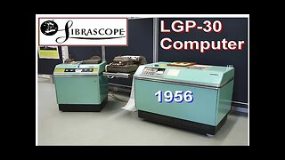 Computer History: Librascope LGP-30 Computer (General Precision, CDC, personal minicomputer) 1956