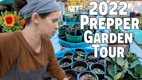 2022 Prepper "CONTAINER" Garden Tour! ~ Prepping For Mega Food Shortages ~ Plant Or Die!