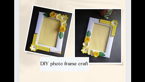 DIY Cardboard Photo Frame Craft _Hand Craft