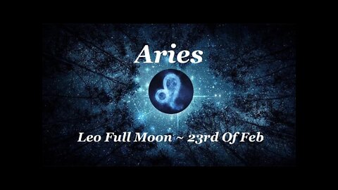 ♈ Aries~Manifesting More Love For Life. Leo Full Moon - Feb 23rd. Tarot Reading.