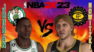 Jordan vs Dirk - Celtics vs Ironmen - MyLeague: All-Time Legends - Game 11- #NBA2K23