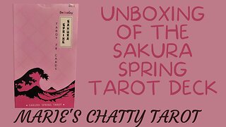 Unboxing of the Sakura Spring Tarot Deck