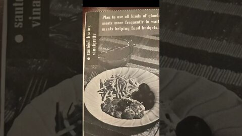 1930’s Had some interesting recipes! Great grandfather’s recipes! Got BRAINS 🧠