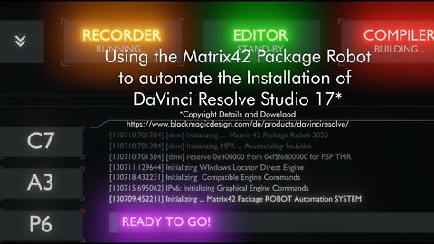 Using the Matrix42 Packagte Robot to automate the Installation of DaVinci Resolve Studio 17*