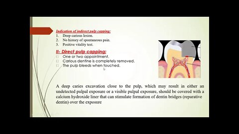 Operative L21 (Management of deep seated caries)