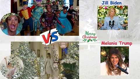 White House Christmas - Jill Bidens vs Melania Trump