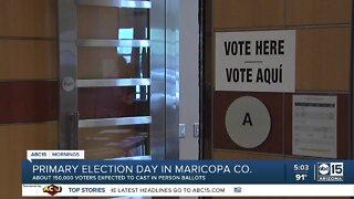 About 150,000 voters expected to cast votes in person on Tuesday