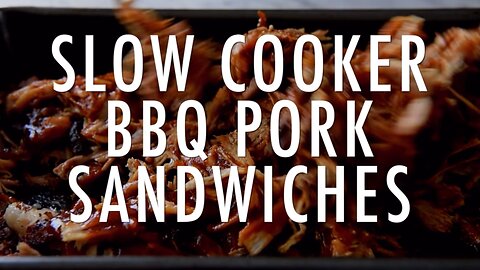 Slow Cooker BBQ Pulled Pork Sandwich