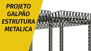 Galpão de estrutura metálica oficina mecanica Parte 4