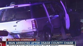 Man arrested after overnight chase in Osage County