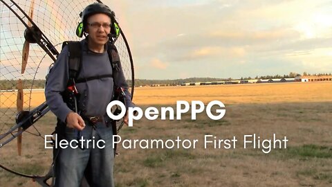OpenPPG Electric Paramotor First Flight