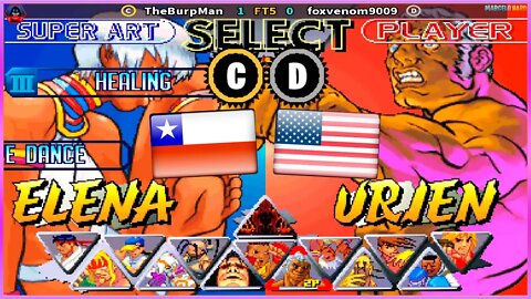 Street Fighter III 2nd Impact: Giant Attack (TheBurpMan Vs. foxvenom9009) [Chile Vs. U.S.A]