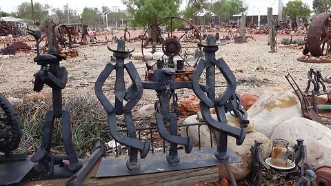 Little Iron Men - Art Installation in White Cliffs in Outback Australia