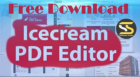 Icecream🍦 PDF Editor Pro Free Download | How To Edit PDF File in Laptop💻 | Software Studio