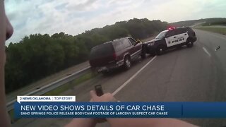Body camera video shows Sand Springs police chase, shooting