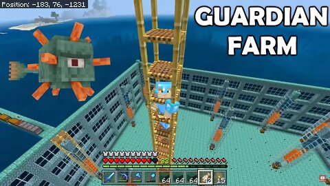 Guardian Farm | Minecraft Nintendo Switch Bedrock Edition | BASEMENT | Part 28