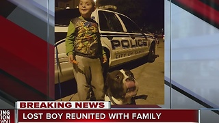 Lost boy and dog reunited with family in Tampa