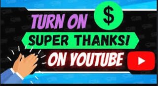 WE JUST RECEIVED OUR FIRST "SUPER THANKS" ON YOUTUBE! A BIG MILESTONE!