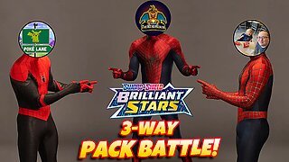 Brilliant Stars 3-Way Pack Battle! (Poke Lane, Justine Compton & I)