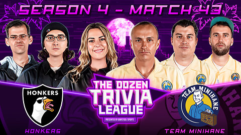 Minihane vs. Big Screamin Honkers | Match 43, Season 4 - The Dozen Trivia League