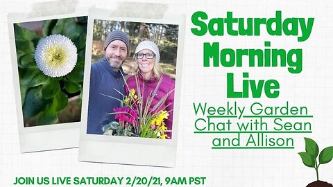 ☕ Saturday Morning LIVE Garden Chat - SGD 326 ☕