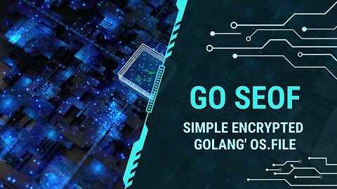 Cryptography: Seof Golang encrypted os.file