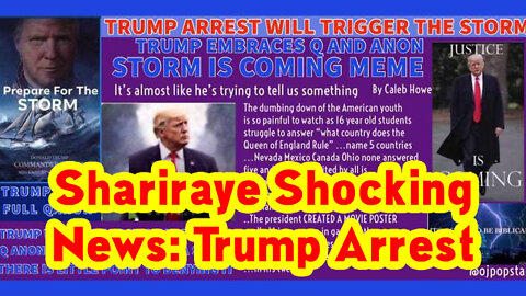 Shariraye Shocking News: Trump Arrest Will Strigger the Storm
