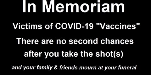 Ku pamięci ofiar COVID-19 „Szczepionki”