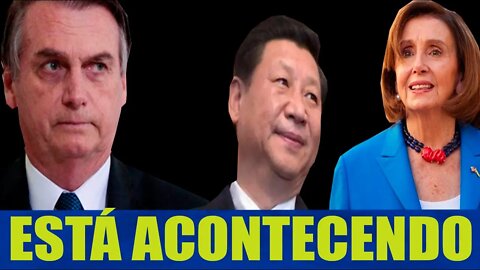 AGORA! BOLSONARO DISPARA DEREMOS O BASTA - NANCY PELOSI VAI A TAIWAN - CHINA VAI ATACAR