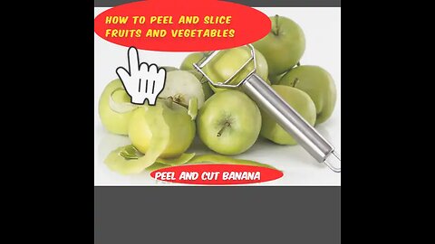 How To Peel & Cut Banana 🍌🍌🍌 How to Peel And Slice Fruits And Vegetables 🍊