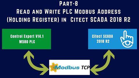 Part-8 | Read & Write M580 PLC Modbus Address in Citect SCADA 2018 R2 | Schneider Electric |