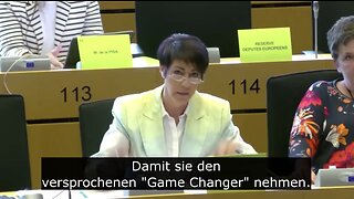 MEP Christine Anderson EU Commision Session Covid Vaccines tells the chamber " Somebody Lied"