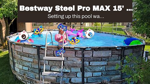 Bestway Steel Pro MAX 15' x 42" Above Ground Pool Set