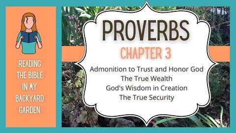 Proverbs Chapter 3 | NRSV Bible
