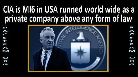 CIA is MI6 in USA runned world wide as a private company above any form of law