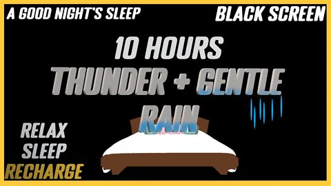 Brilliant ThunderStorm + Gentle Rain |Deep Sleep & recovery