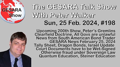2024-02-25 GESARA Talk Show 198 - Sunday
