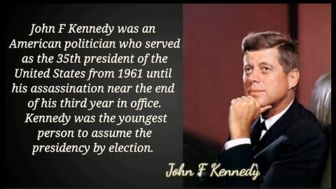 John F Kennedy's Quotes which are better Known in Youth to Not to Regret in Old Age