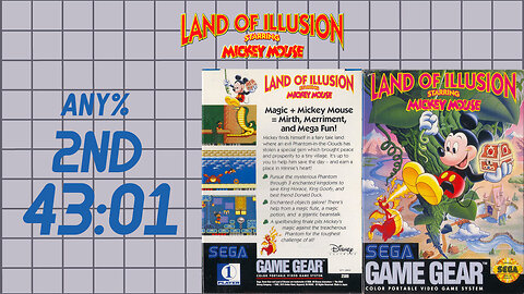 Land of Illusion [GG] Any% [43'01"] 2nd place🥈 | SEGA Game Gear | ミッキーマウスの魔法のクリスタル