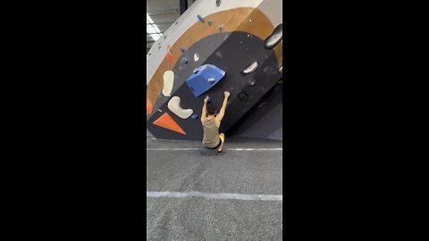 First time indoor bouldering