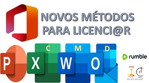 Métodos Novos e Antigos /Licenciar /Pacote Office /2016 /2019 /Dicas Rápidas.