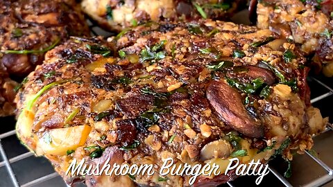 Vegan Mushroom Burger Patty Recipe