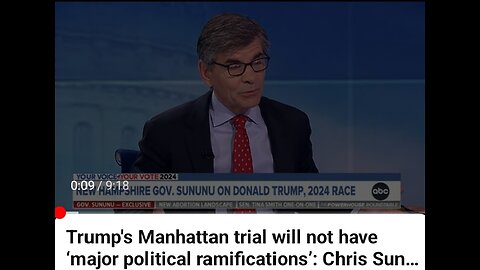 Trump Manhattan trial will ont have major political ramifications Chris sununu