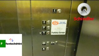 Schindler 330A Hydraulic Elevators @ City Center Mall Parking Garage - White Plains, New York