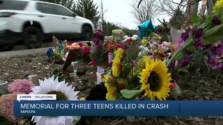 Memorial For Three Teens Killed in Crash