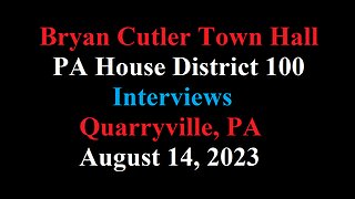 Bryan Cutler Town Hall - Quarryville, PA - August 14, 2023