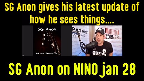 SG Anon on NINO jan 28, 2024 - SG Anon gives his latest update of how he sees things….