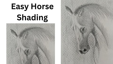 How to draw horse || easy || tutorial || Shading Techniques